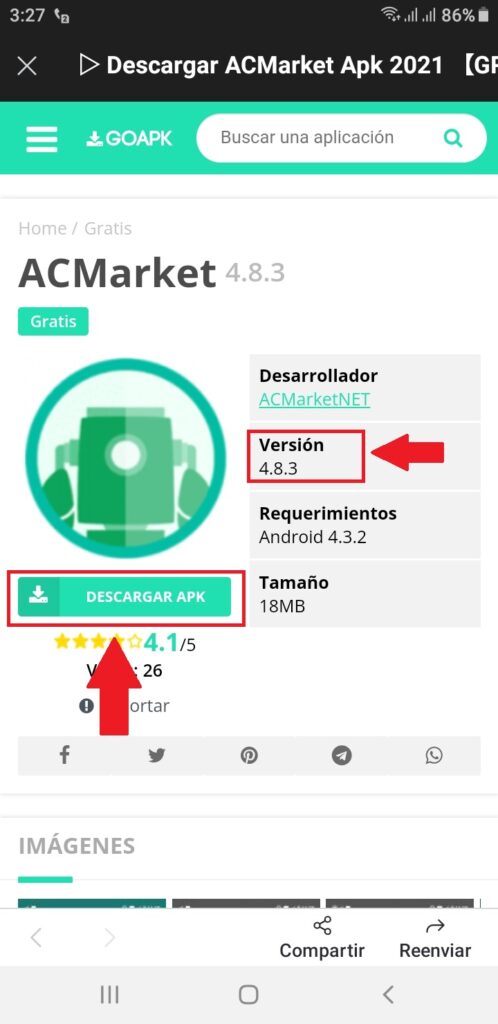 Actualizar AC Market
