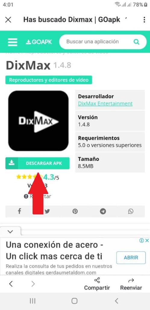 Aprende a descargar DixMax en tu smartphone 