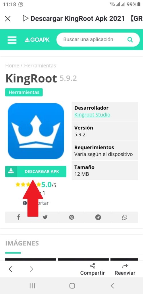 Aprende a descargar KingRoot en el móvil para usar en el PC