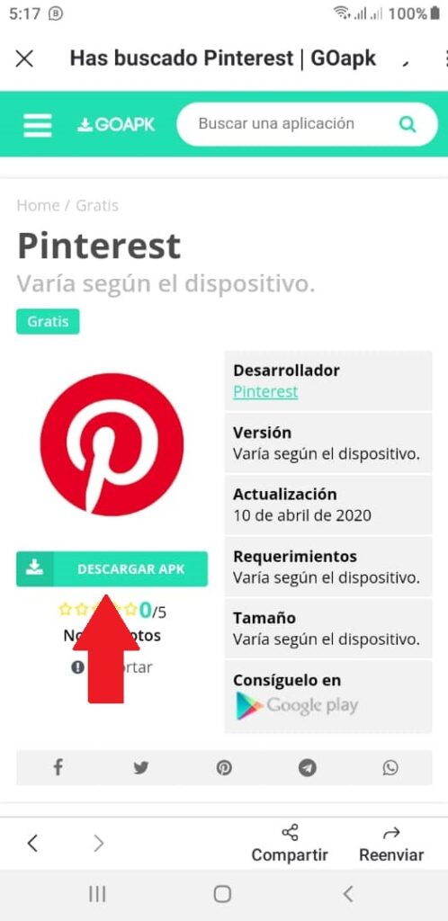 Aprende a descargar Pinterest en tu dispositivo móvil 