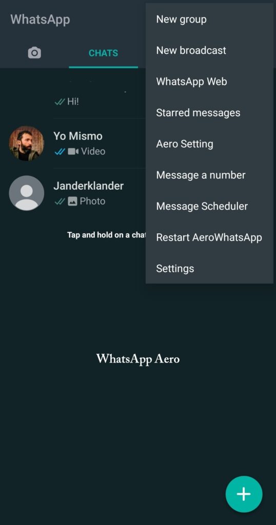 Descargar e instalar WhatsApp Aero
