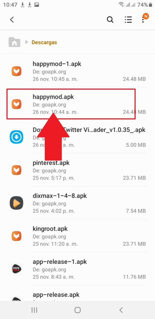 ¿Cómo descargar e instalar HappyMod en Android?