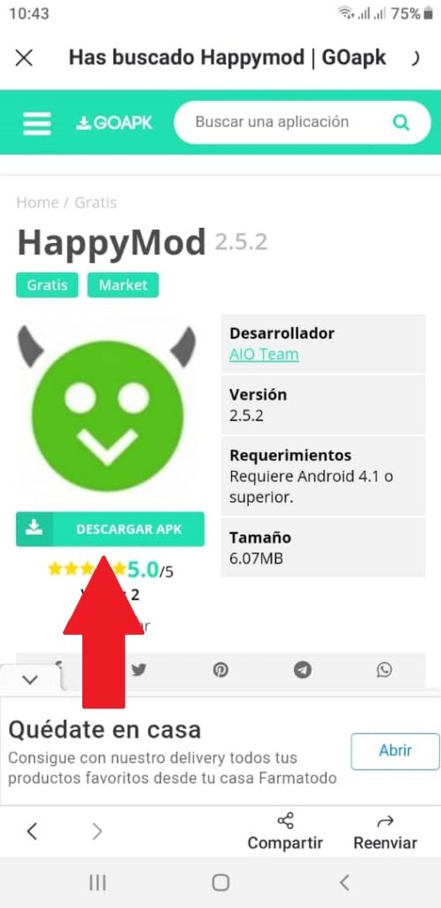¿Cómo descargar e instalar HappyMod en Android?
