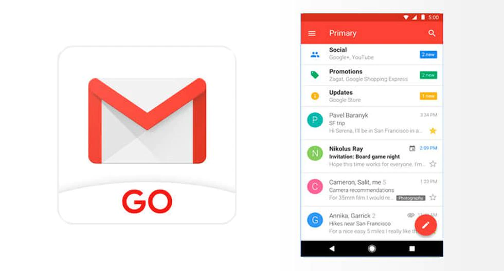 ¿Cuál de las dos aplicaciones Gmail Go Vs Gmail es mejor para ti?