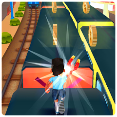 Subway escape: kids surfers casual running game