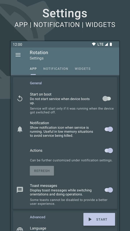 Rotation – Orientation Manager