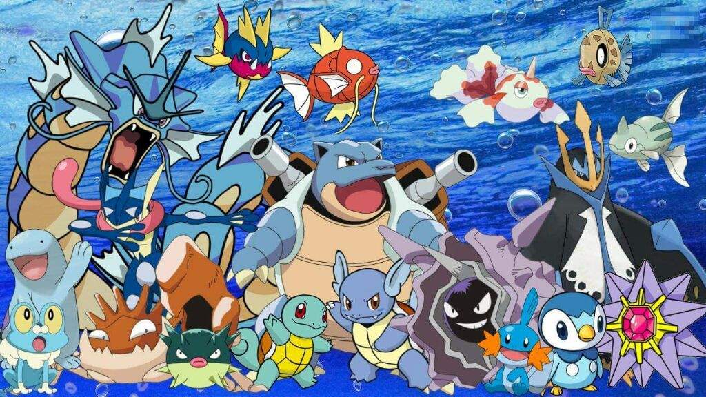 los mejores Pokémon tipo agua
