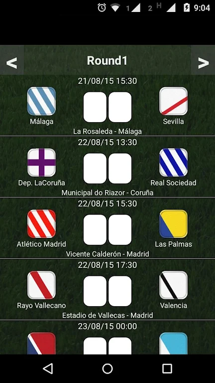 Liga España Table