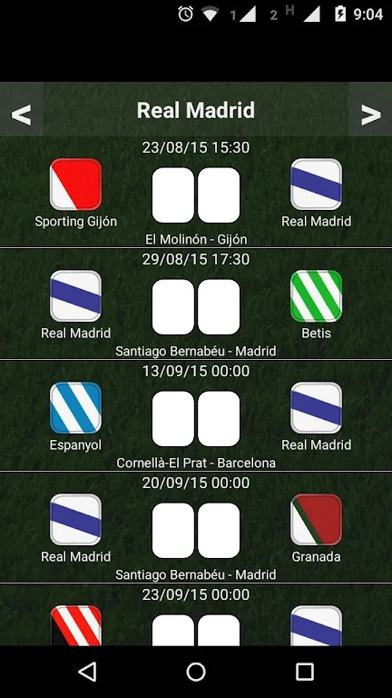 Liga España Table